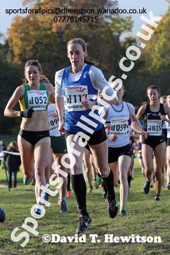 Senior women, 2016 National Cross Country Relays, Berry Hill Park, Mansfield. Photo: David T. Hewitson/Sports for All Pics